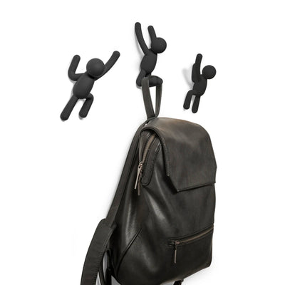 Umbra Buddy wall hooks, black