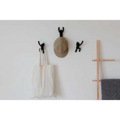 Umbra Buddy wall hooks, black