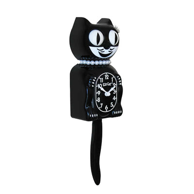 Kit-Cat Classic Clock Black Lady Edition