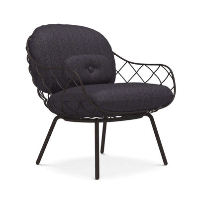 Magis Pina lounge chair, brown blue/ brown (outdoor)