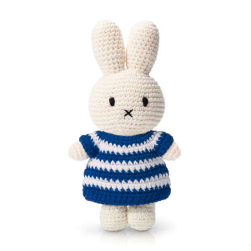 Just Dutch Miffy crochet, Blue Striped Dress