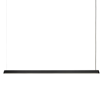 Muuto Linear pendant lamp, black (169.2 cm)