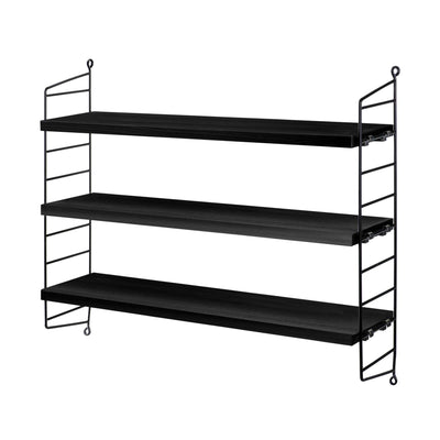 String Pocket wall shelf, Black