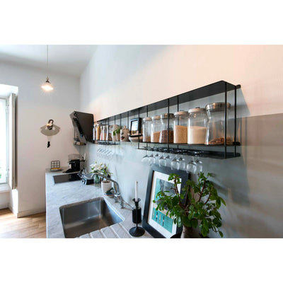 Kriptonite Canitinetta wall shelf 67x39cm, matt black