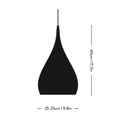 &Tradition Spinning BH1 Pendant , Matt Black