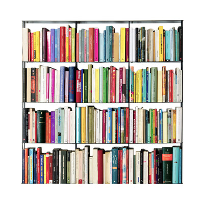 Kriptonite Krossing wall shelf 100x100cm, matt black