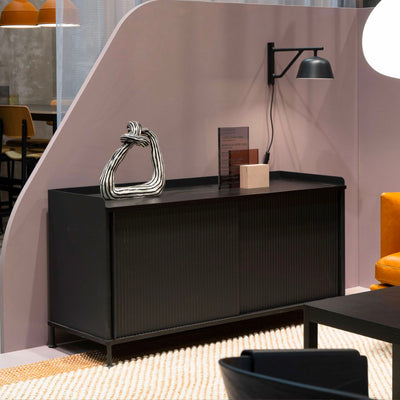 Muuto Enfold Sideboard Low (w124.5xd45xh62cm) , Black/Black