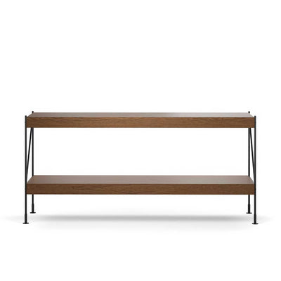 Audo Zet storage system, dark stained oak/black (H70 cm)