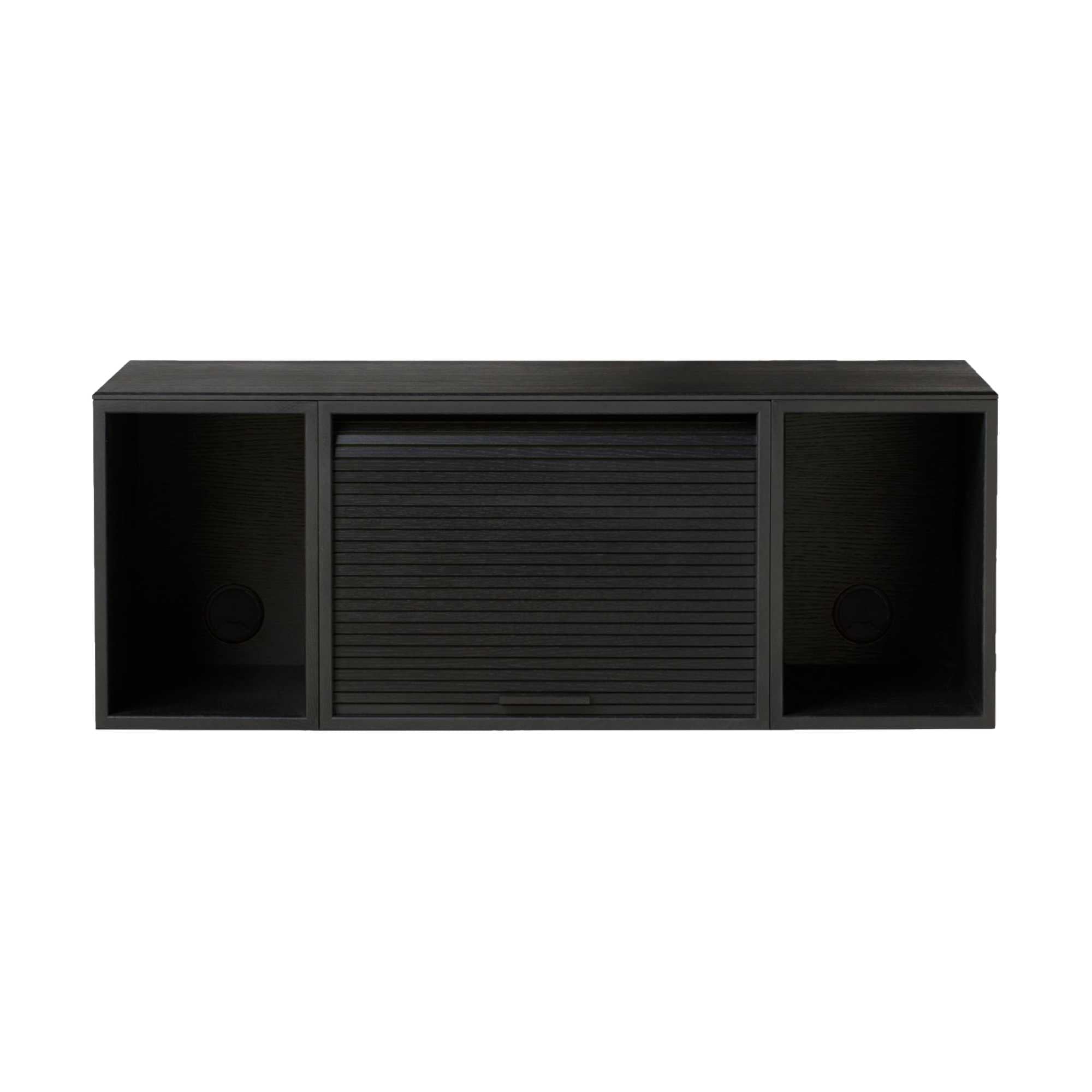 Northern Hifive cabinet system wall, black painted oak (100cm)