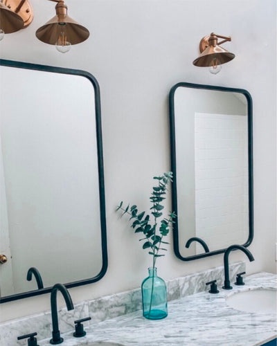 Umbra Hub rectangle wall mirror 60x90, black