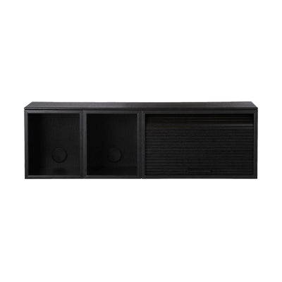 Northern Hifive silm wall, black painted oak (100cm)