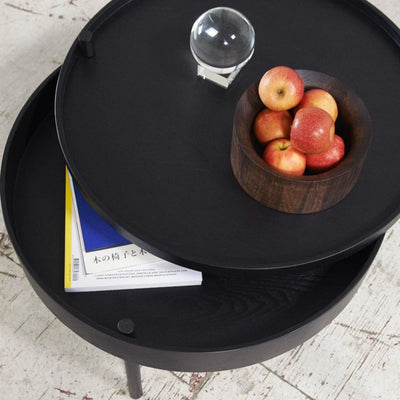 Audo Copenhagen Turning table, Black Ash