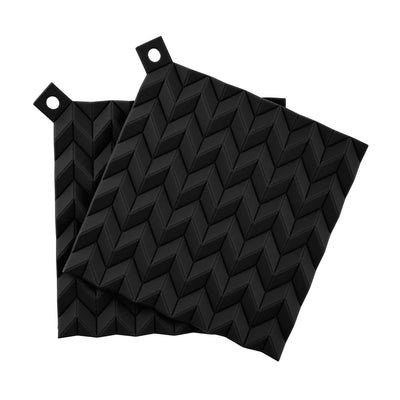 Rig-Tig Hold-On Potholder Set, black (2 Pack)