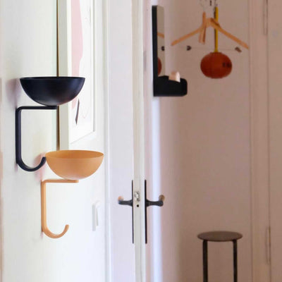 Northern Nest Wall Hook , Black