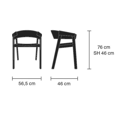 Muuto Cover armchair, black