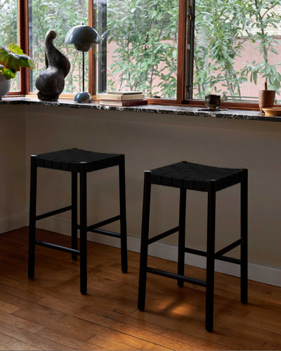 &Tradition TK7 Betty counter stool, black/back