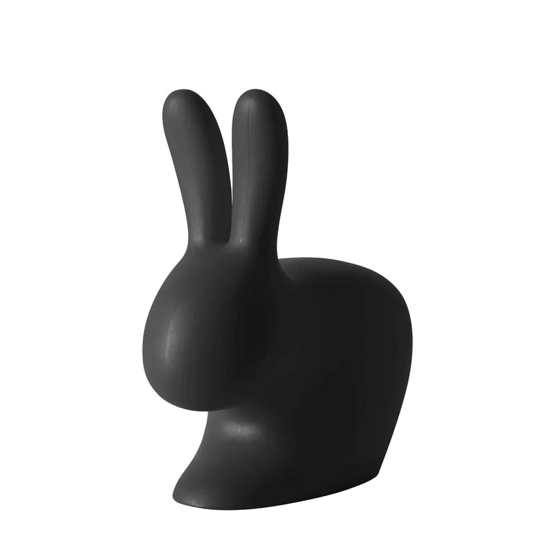 Qeeboo Rabbit Chair Baby, black