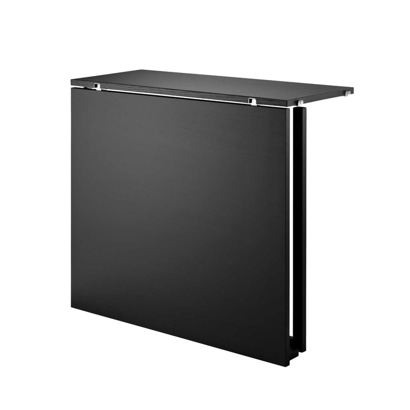 String Folding Table, black stained ash/black