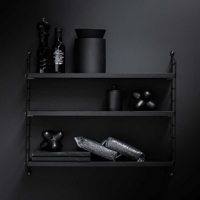 String Pocket wall shelf, Black