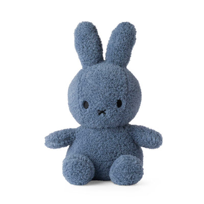 Miffy Sitting soft toy 33cm, Recycle teddy blue