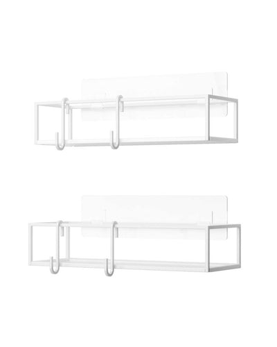 Umbra Cubiko Shower Bin, white (set of 2)