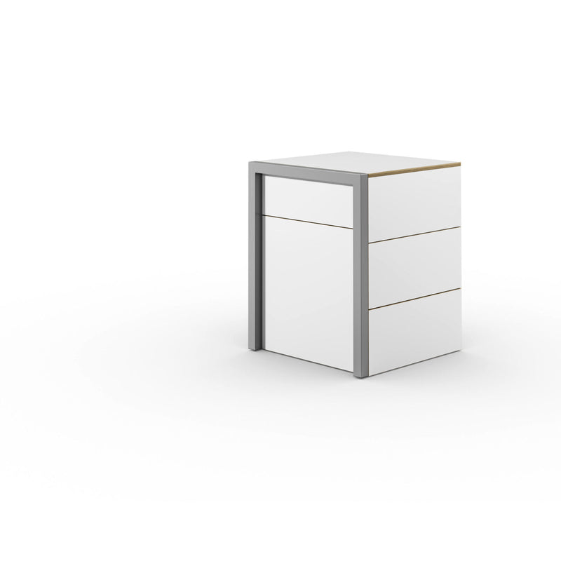 Alwin's Space Box extendable table, white