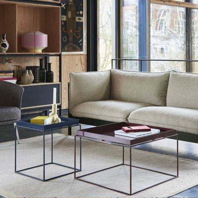 HAY Tray coffee table, chocolate glossy (60x60 cm)