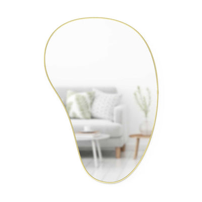 Umbra Hubba Pebble wall mirror 60x90, brass