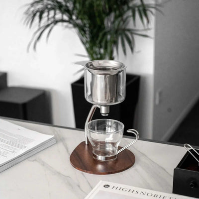 Joy Resolve Manual Brewer, walnut timber