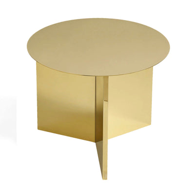 HAY Slit Table Steel Round, brass (ø45 cm)