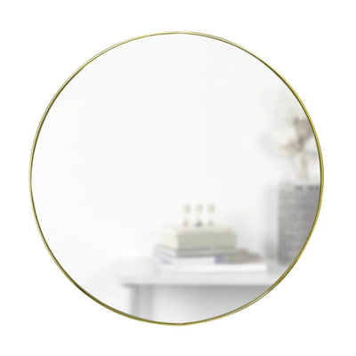Umbra Hubba round wall mirror ø85, brass