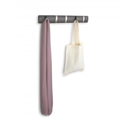 Umbra Flip 5 wall hook, driftwood/nickel