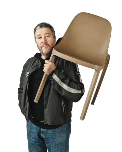 Emeco Broom stacking chair, natural