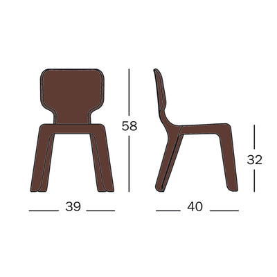 Magis Alma Children's Chair , Brown