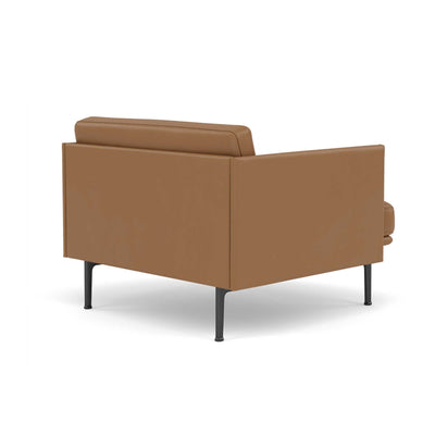 Muuto Outline Chair Black Base, RefineLeatherCognac w88xd86xh71cm