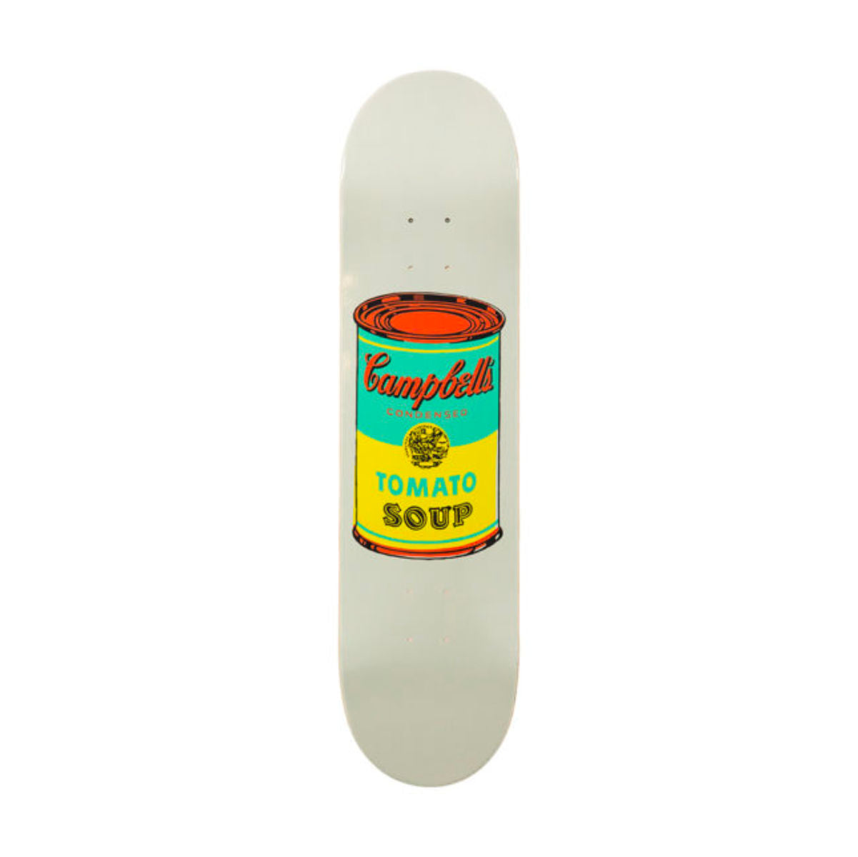The Skateroom skateboard, Andy Warhol Colored Campbell's Soup yellow