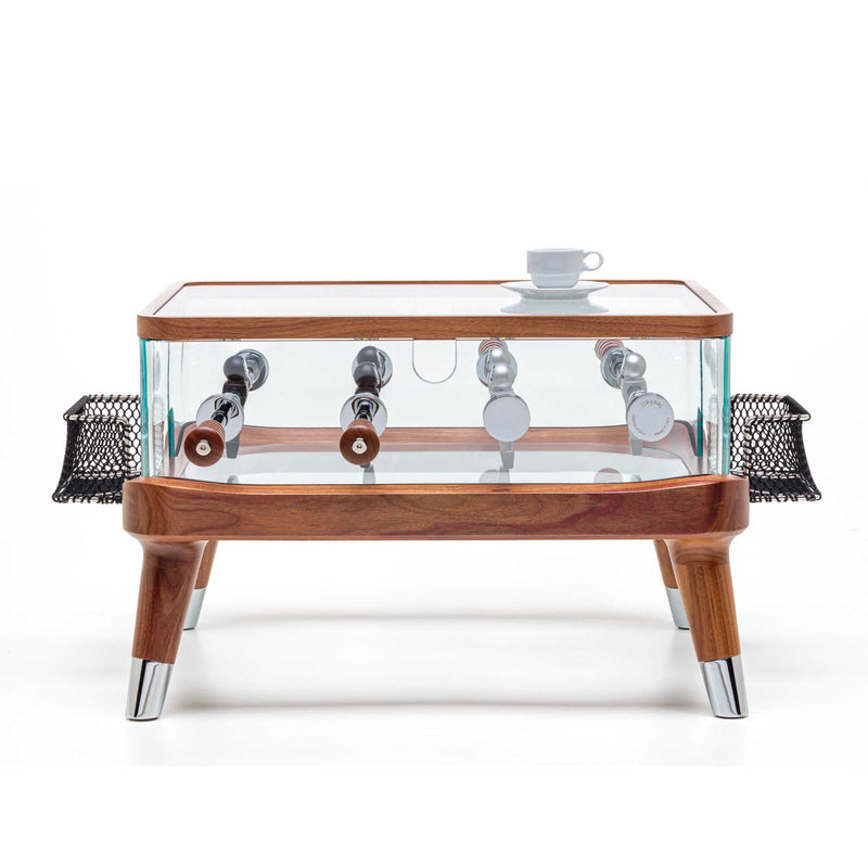 Teckell Intervallo Foosball coffee table, walnut