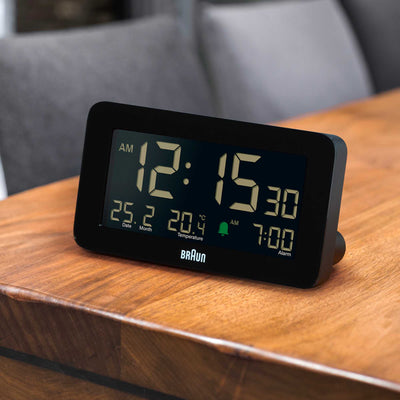 Braun BC10 alarm clock, black