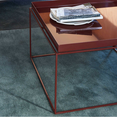 HAY Tray coffee table, chocolate glossy (60x60 cm)