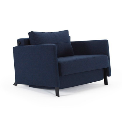 Innovation Living Cubed 90 sofa bed with arms, 528 mixed dance blue