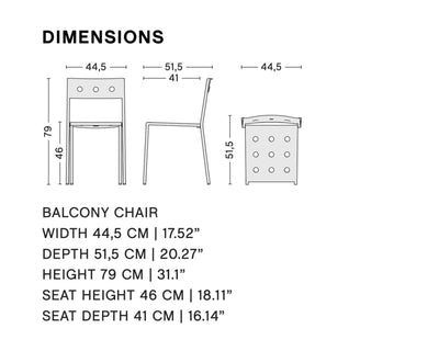 Hay Balcony chair, anthracite