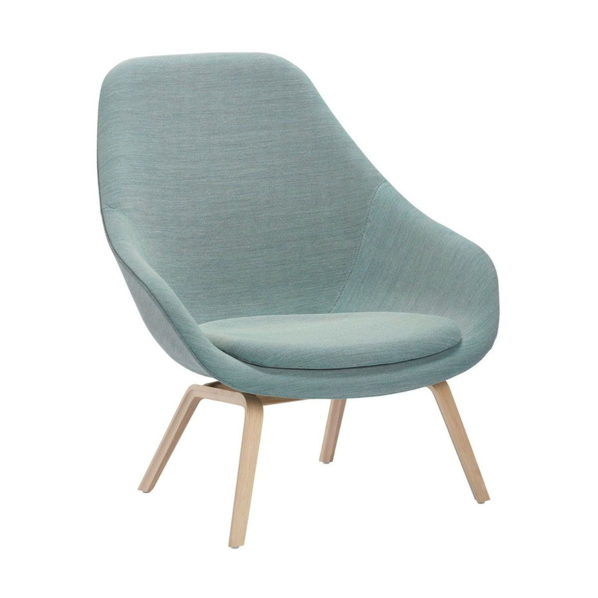 Hay AAL 93 About A Lounge chair, clear lacquered oak, steelcut trio 815