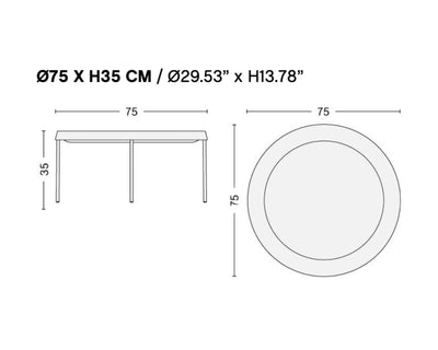 refurbished | HAY Tulou coffee table, off white