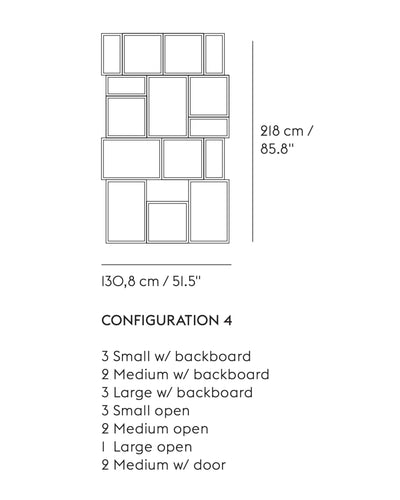 Muuto Stacked shelf system configuration 4