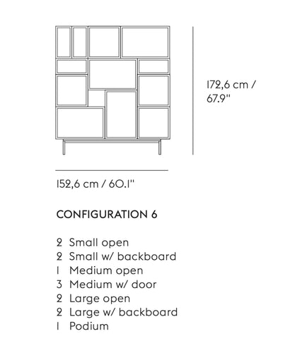 Muuto Stacked shelf system configuration 6