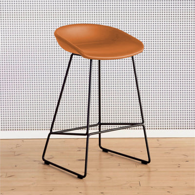 Hay AAS39 Counter Stool , Cognac/Black (65 cm)