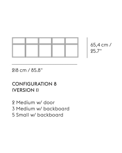 Muuto Stacked shelf system configuration 8-1