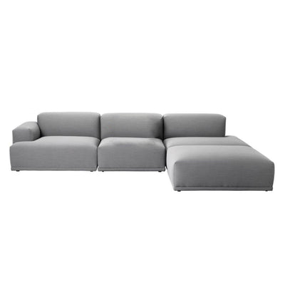 Muuto Connect Sofa 3-Seater Sofa w. chaise longue, Fiord 151