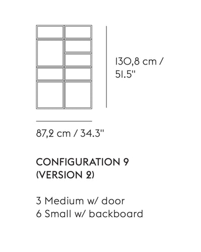 Muuto Stacked shelf system configuration 9-2