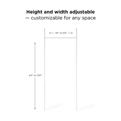 Umbra Anywhere tension rod (36-66"), white